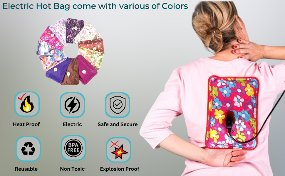 Electric Rechargeable Heating Hot Water Bag Portable